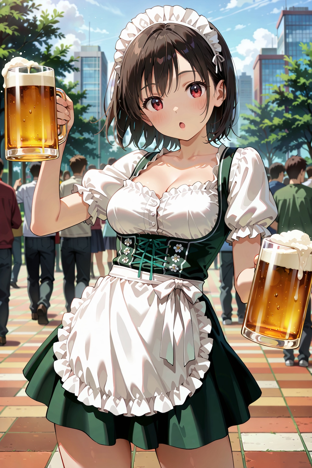 ビールの日・地ビールの日のディアンドル娘 Z423