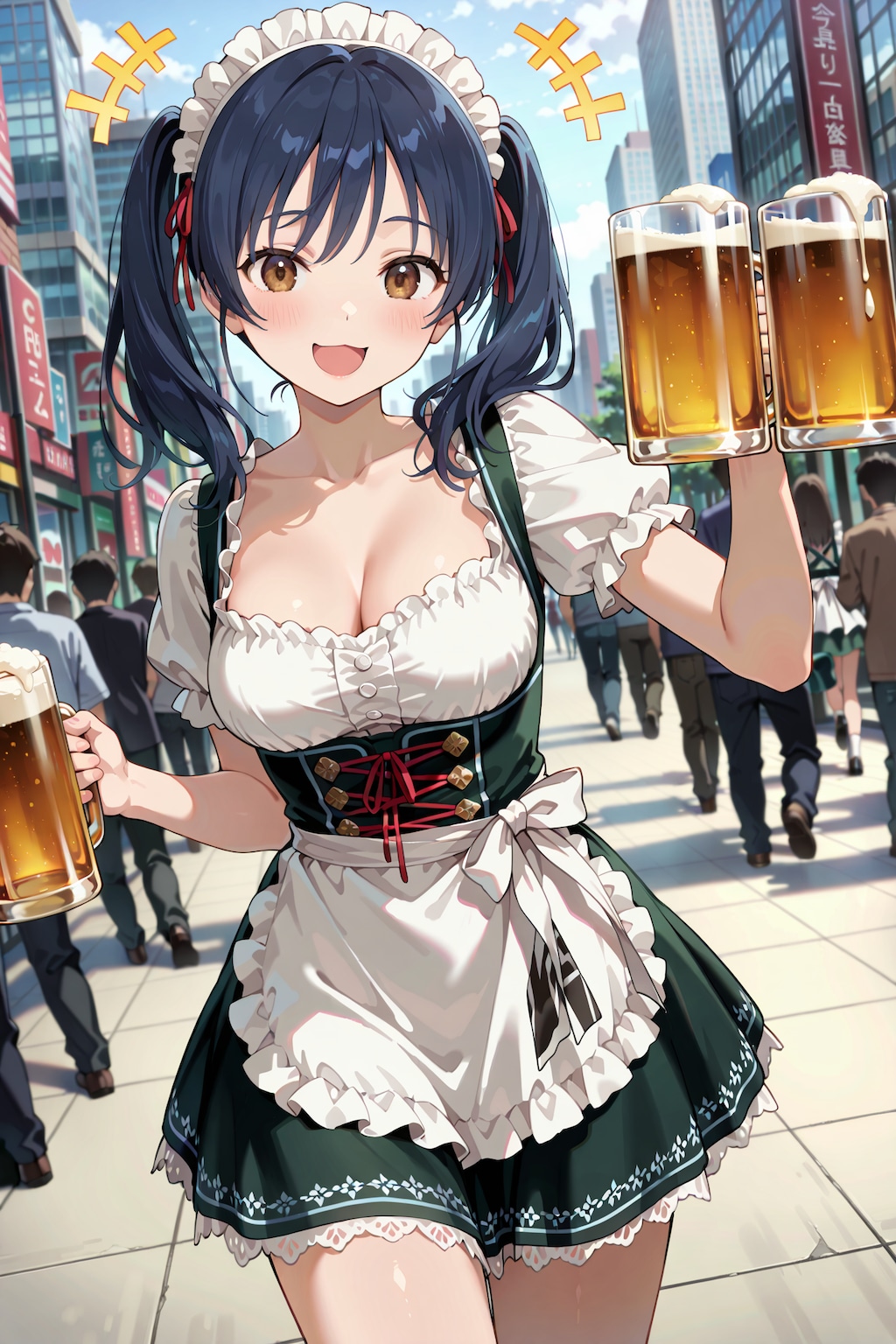 ビールの日・地ビールの日のディアンドル娘 Z423