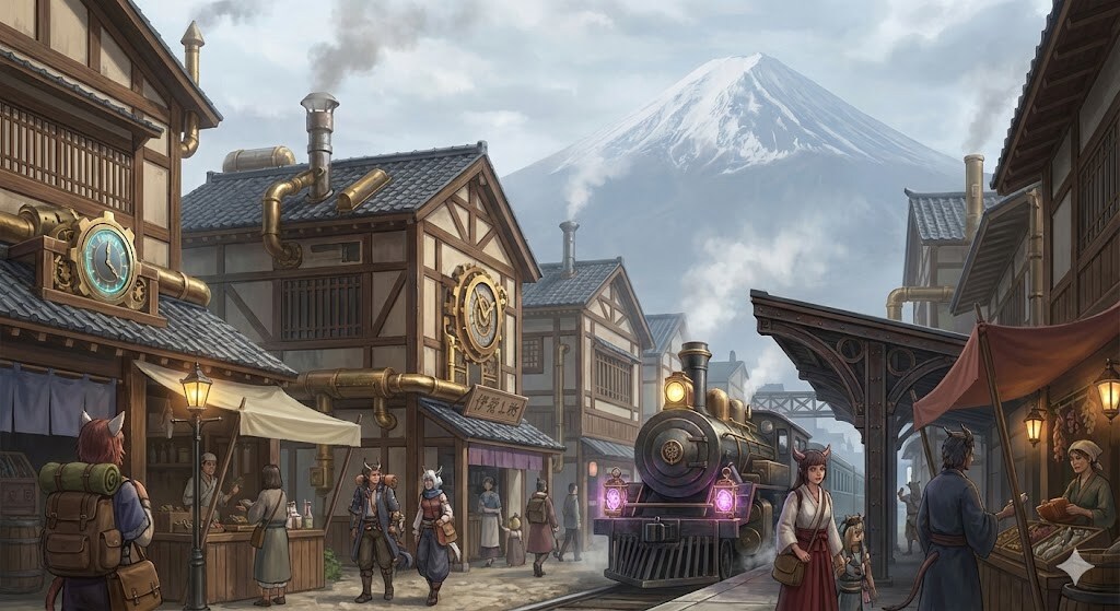 イズン大陸の街の風景