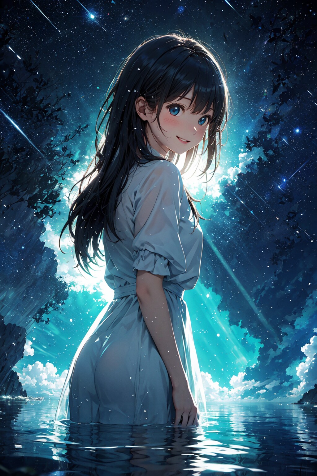 水と光のパーティクル