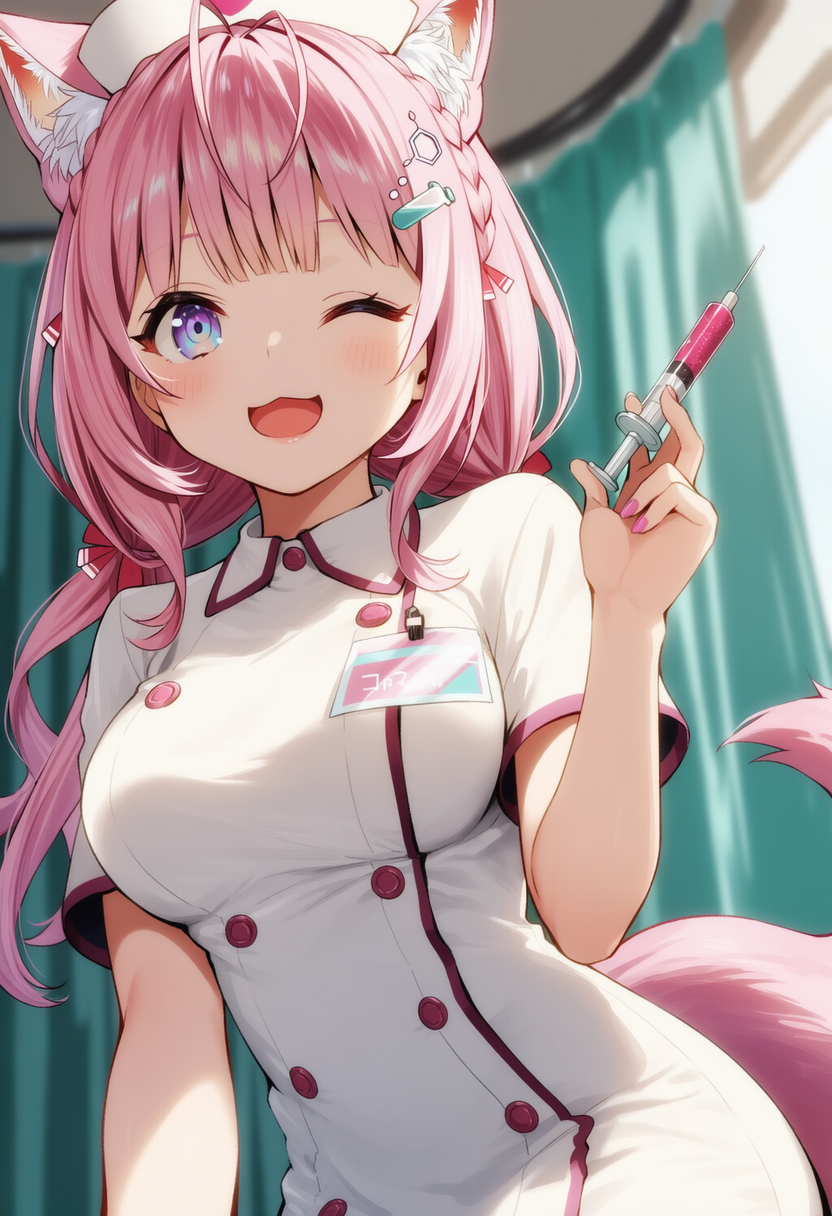 お注射の時間ですよ～♪（博衣こより） | の人気AIイラスト・グラビア