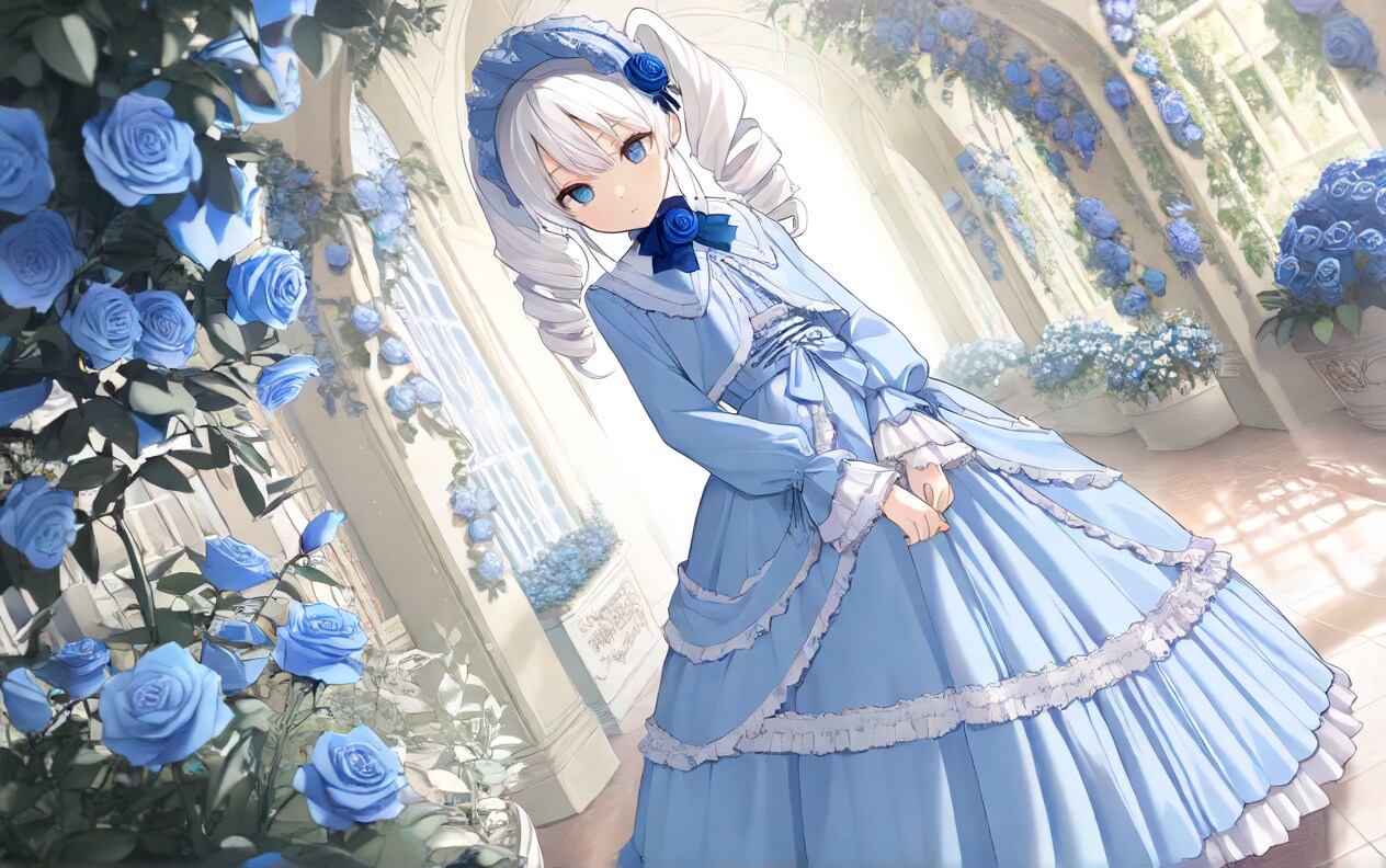青ロリ | の人気AIイラスト・グラビア