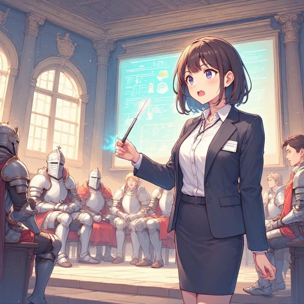 玉宮内でプレゼン