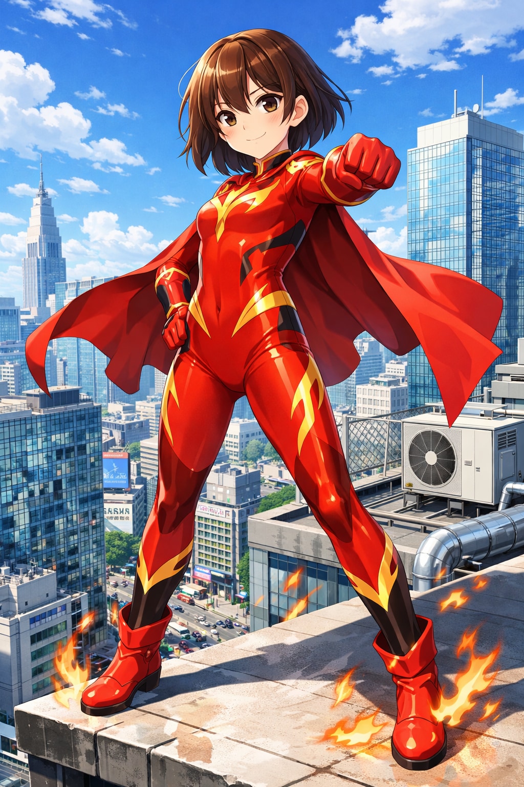 炎のヒーローの女の子