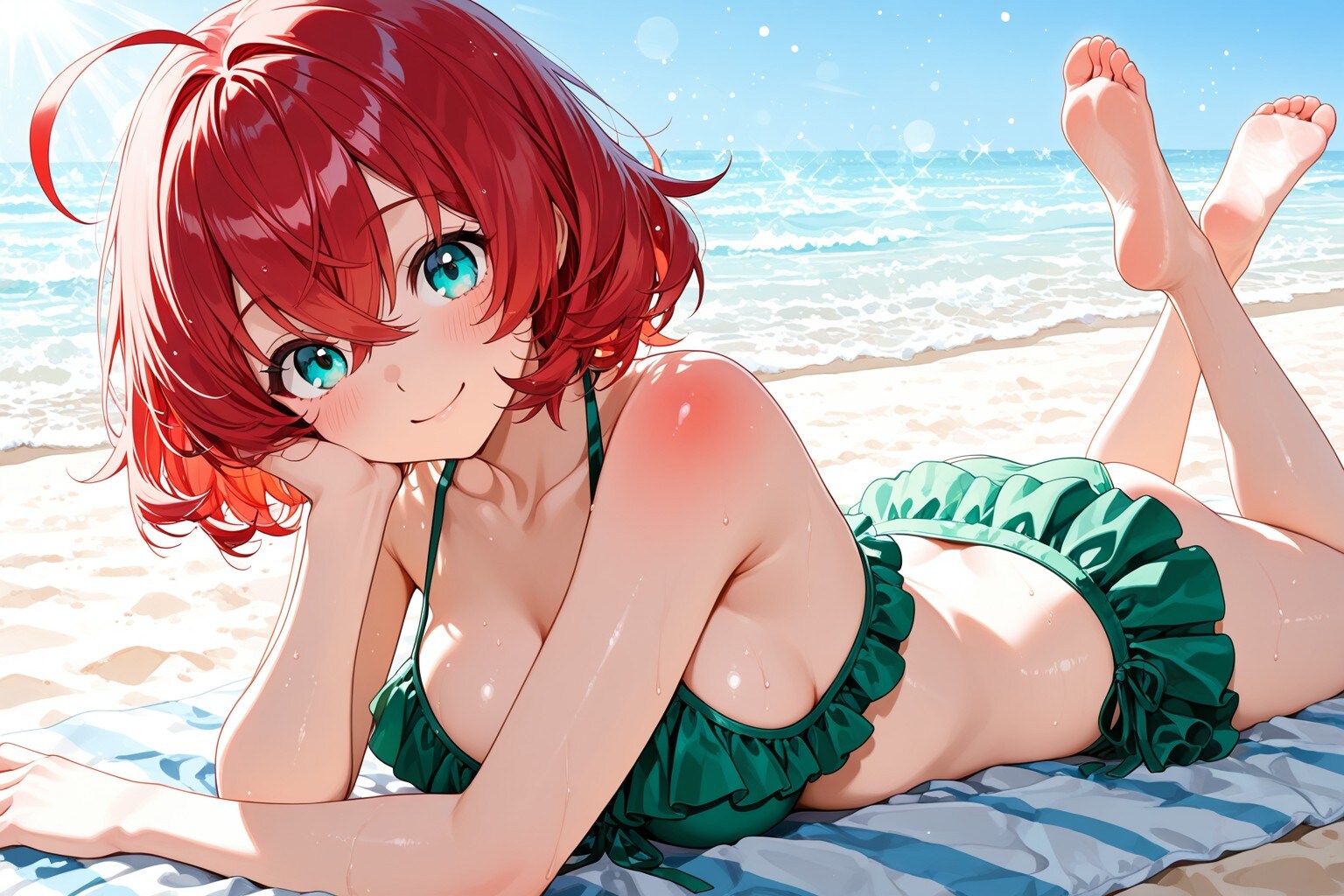 緑色ビキニ✨