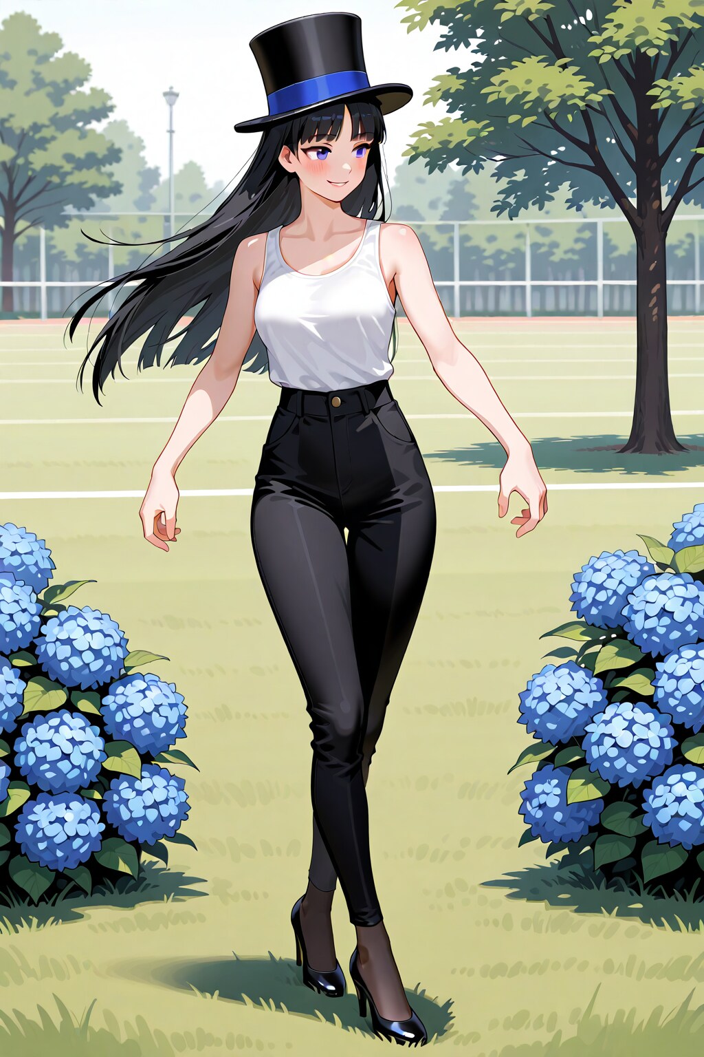 かっこかわいいダンサー白鳥英美梨の紫陽花サッカー