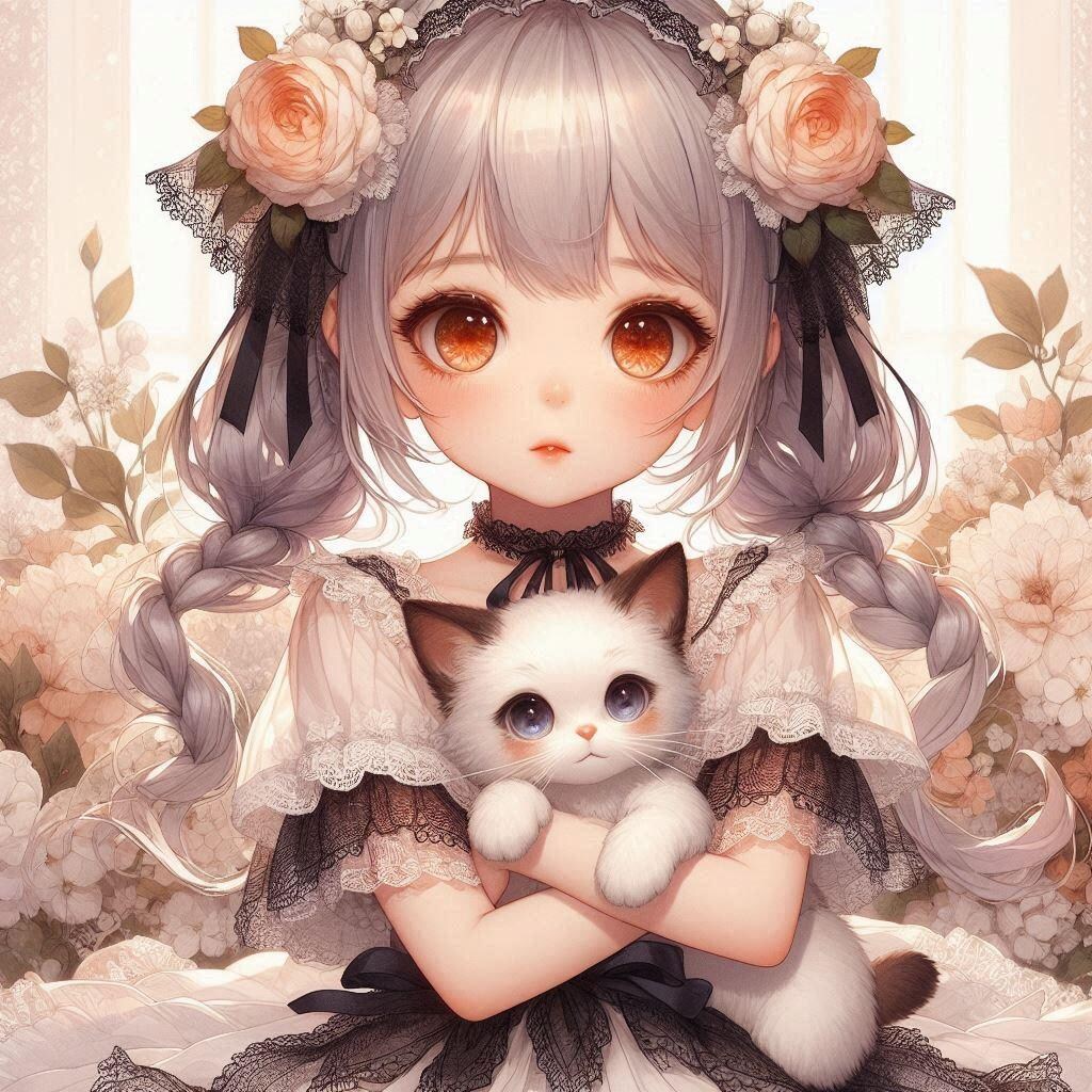 シャム猫と女の子