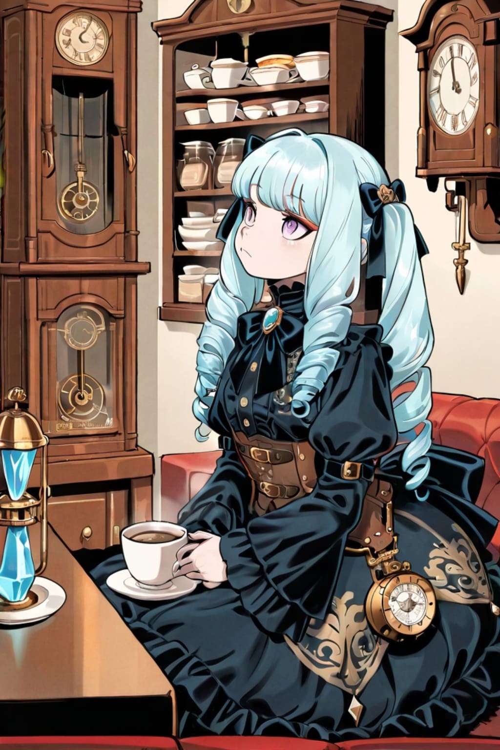 ゴスロリの青髪ちゃん