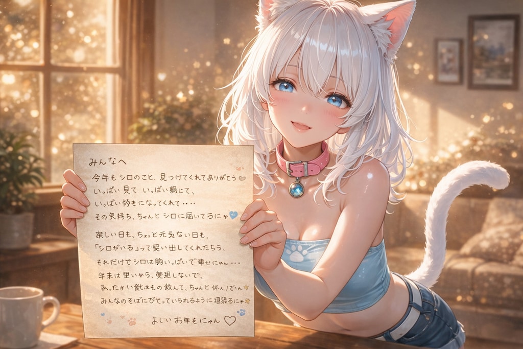 シロから年末のご挨拶