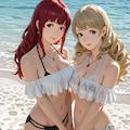 ビーチで二人 6枚目