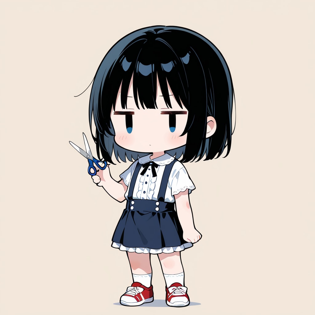 ハサミを使ってみる
