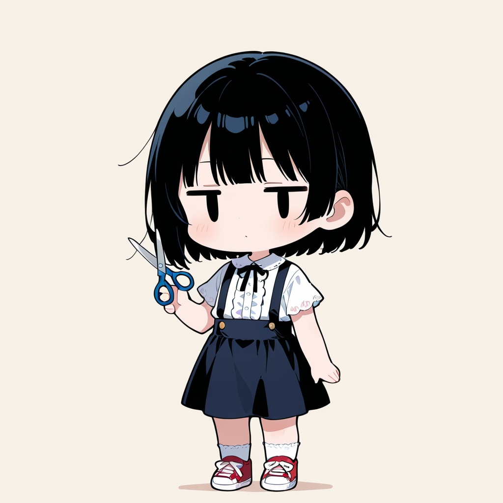 ハサミを使ってみる