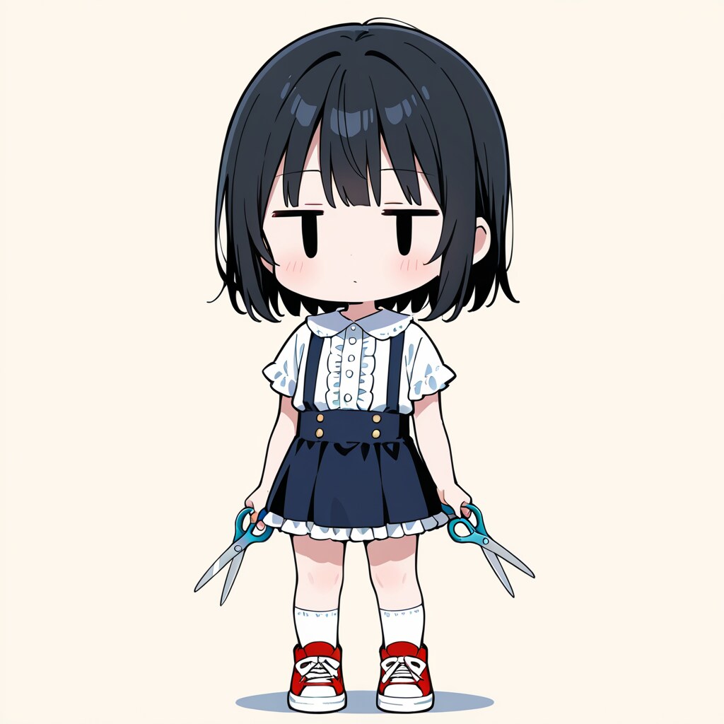ハサミを使ってみる