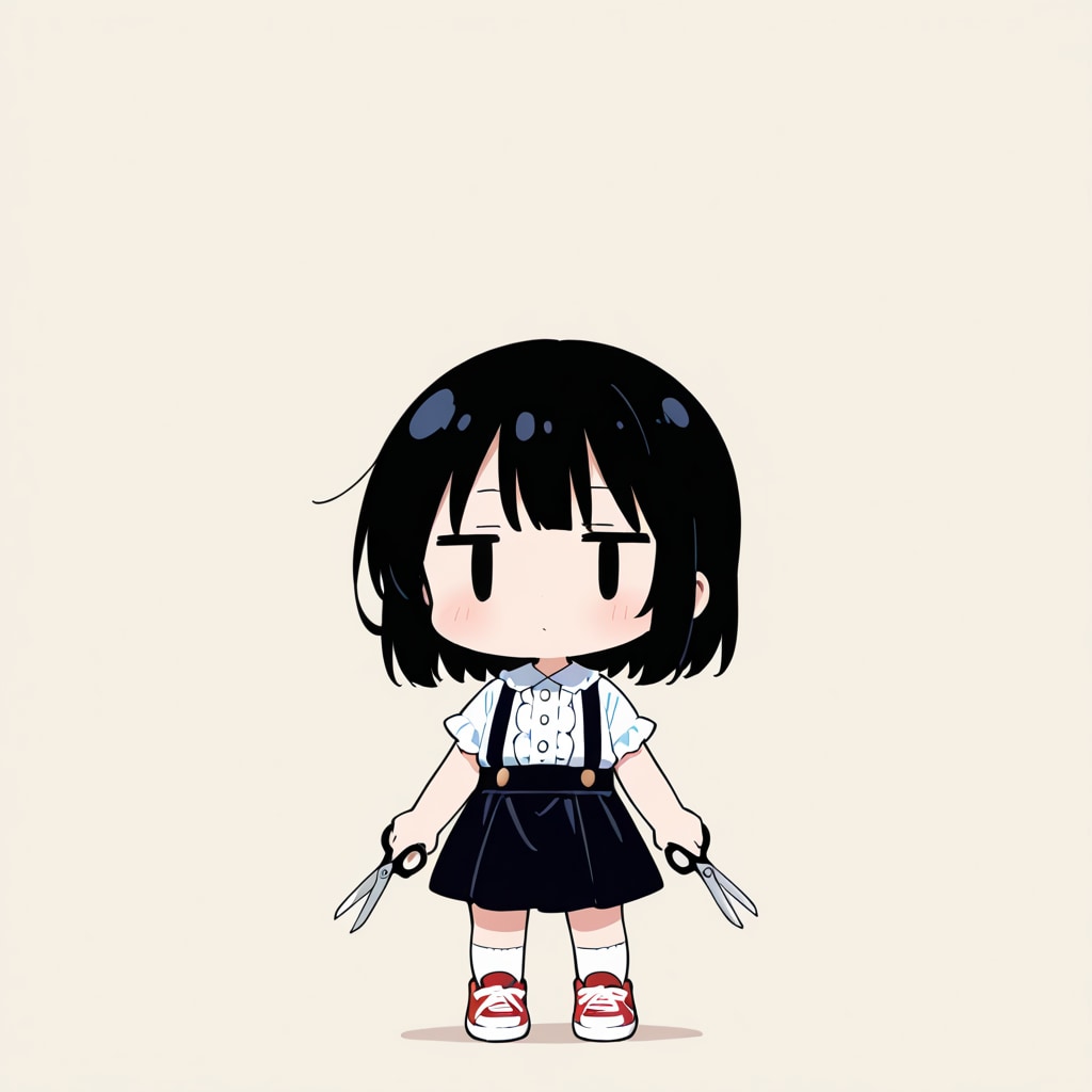 ハサミを使ってみる