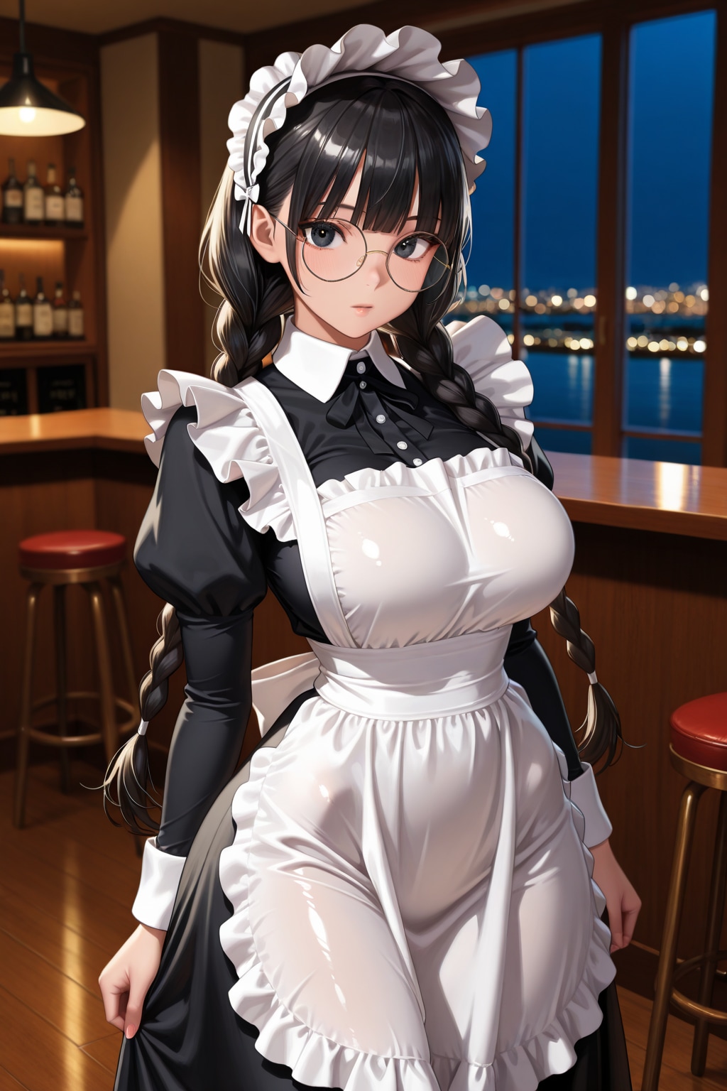 バーにいるメイド