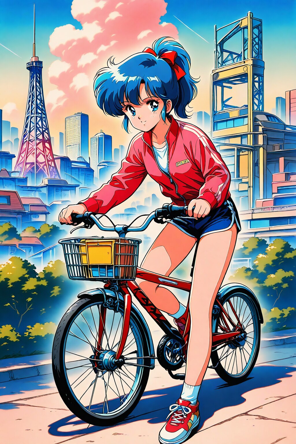 青ぽにちゃん サイクリング