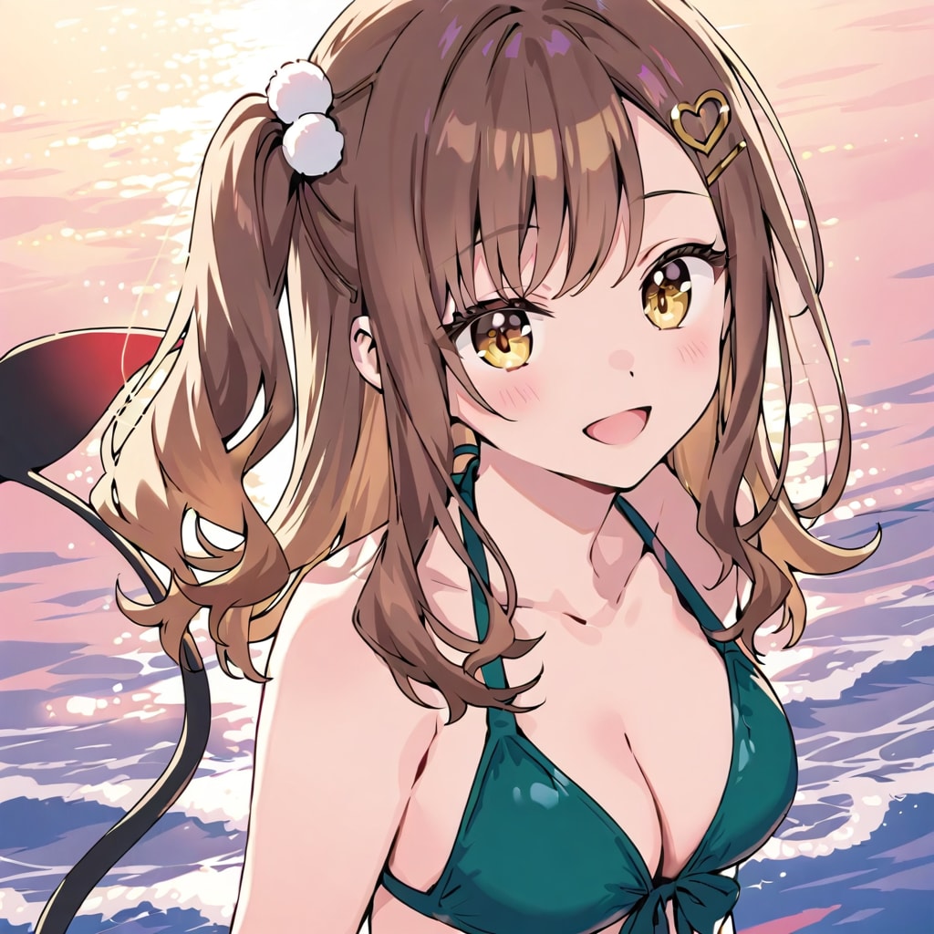 夕方の海