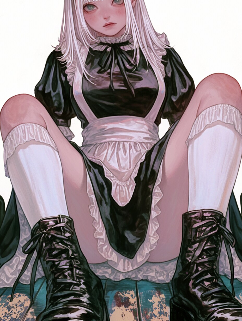 メイドさんが挑発してくる