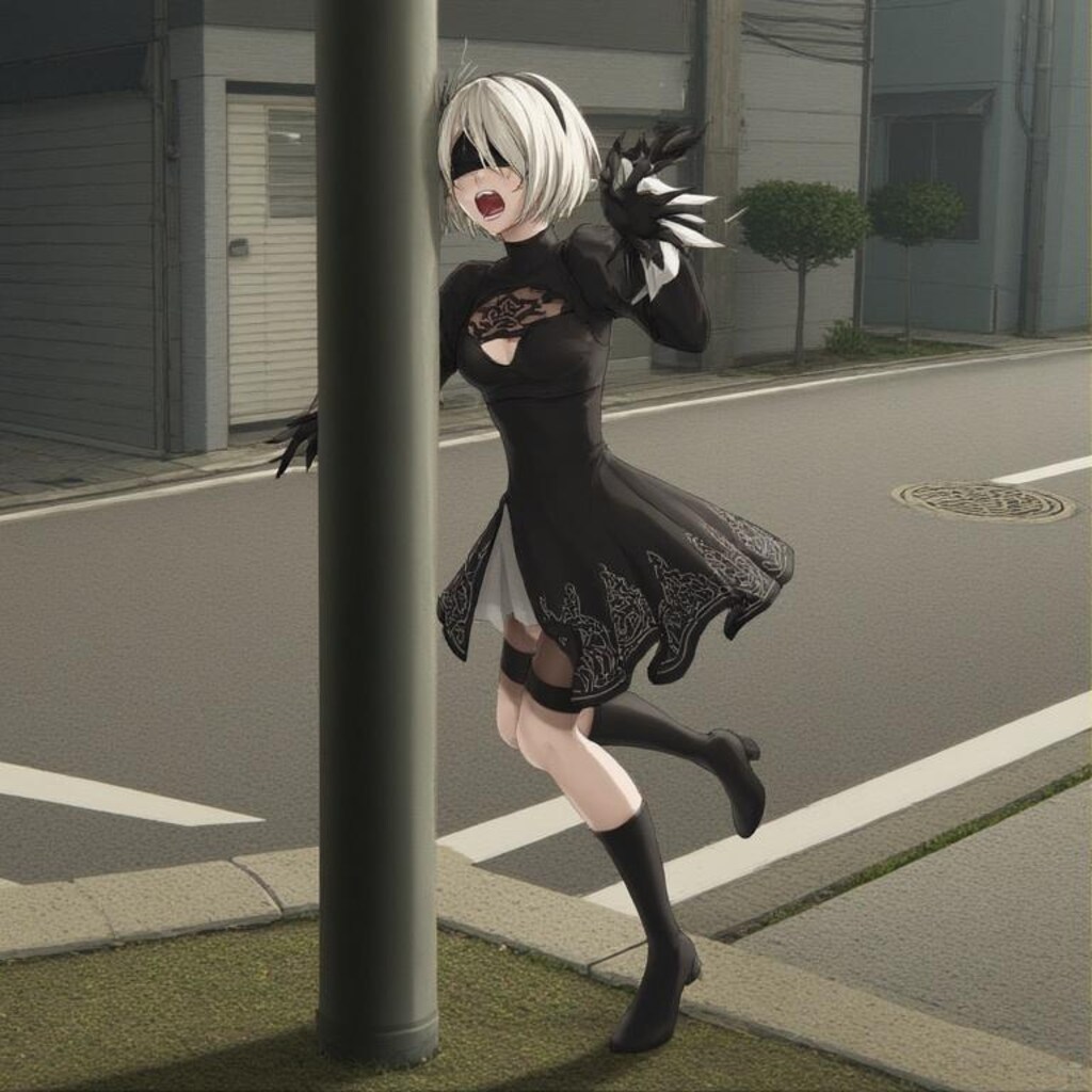 前が見えず激突