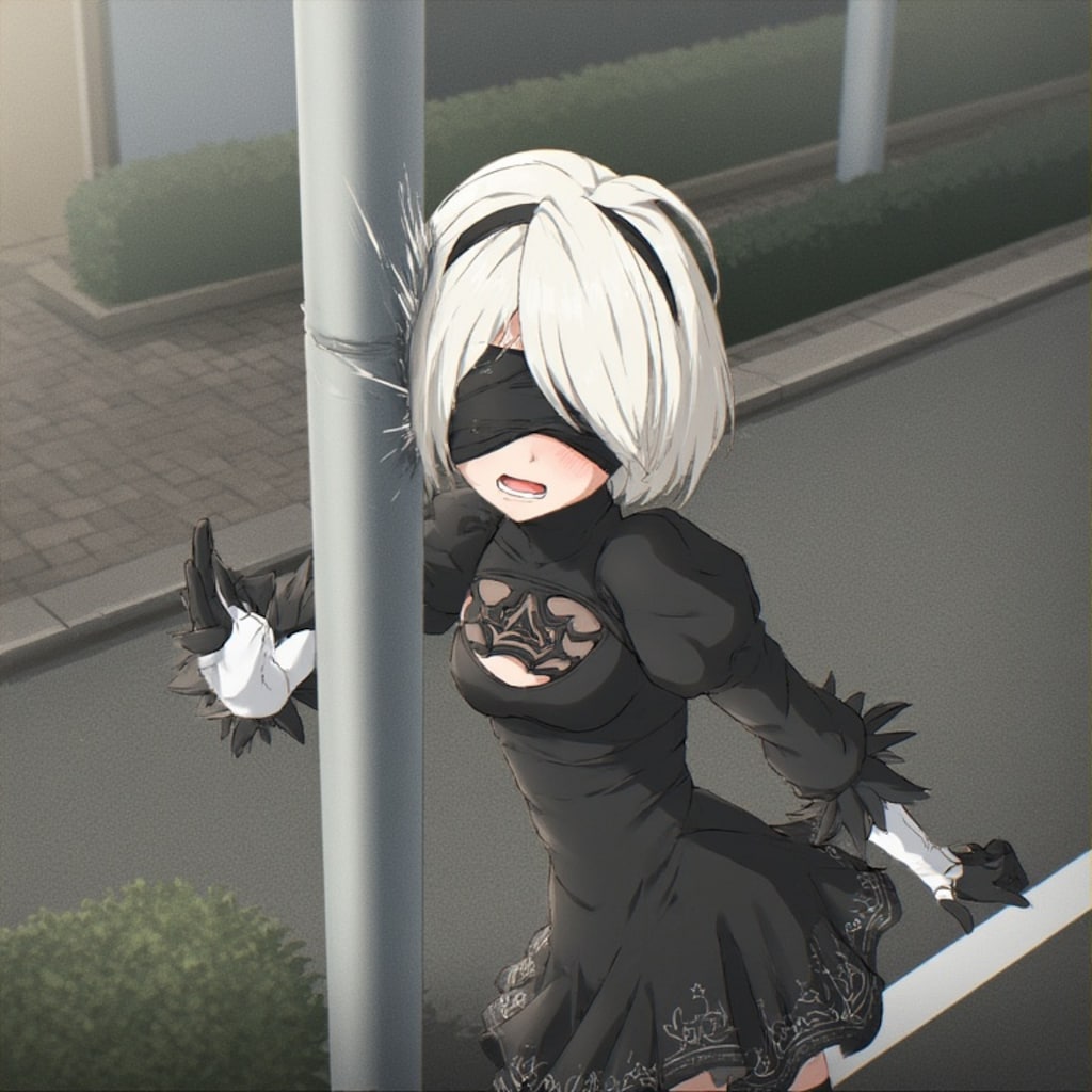 前が見えず激突