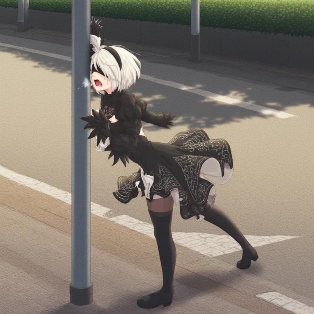 前が見えず激突