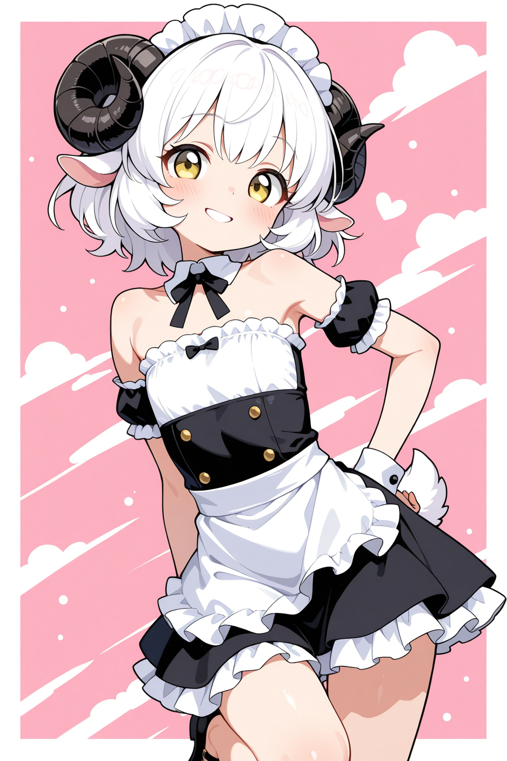 肩出しメイド服のメイちゃん♡