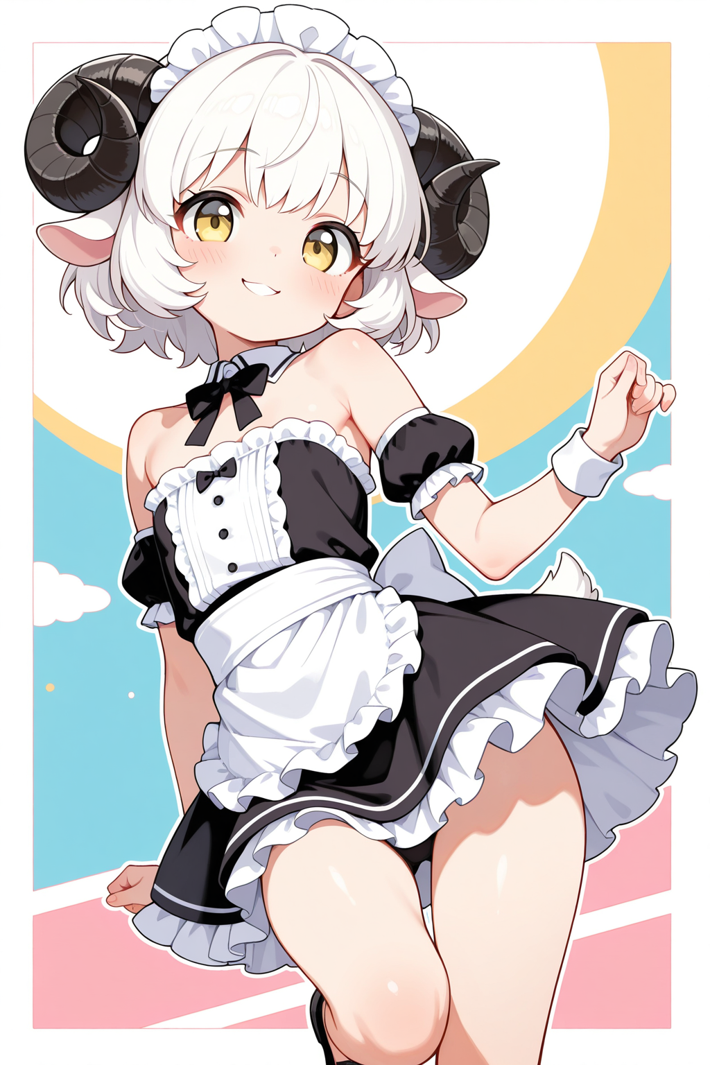 肩出しメイド服のメイちゃん♡
