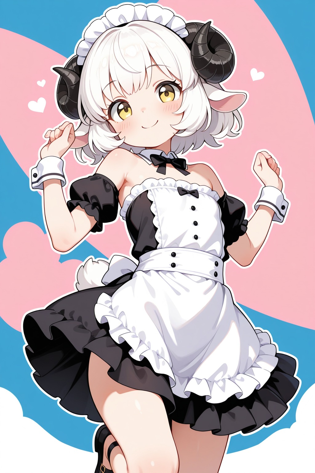 肩出しメイド服のメイちゃん♡