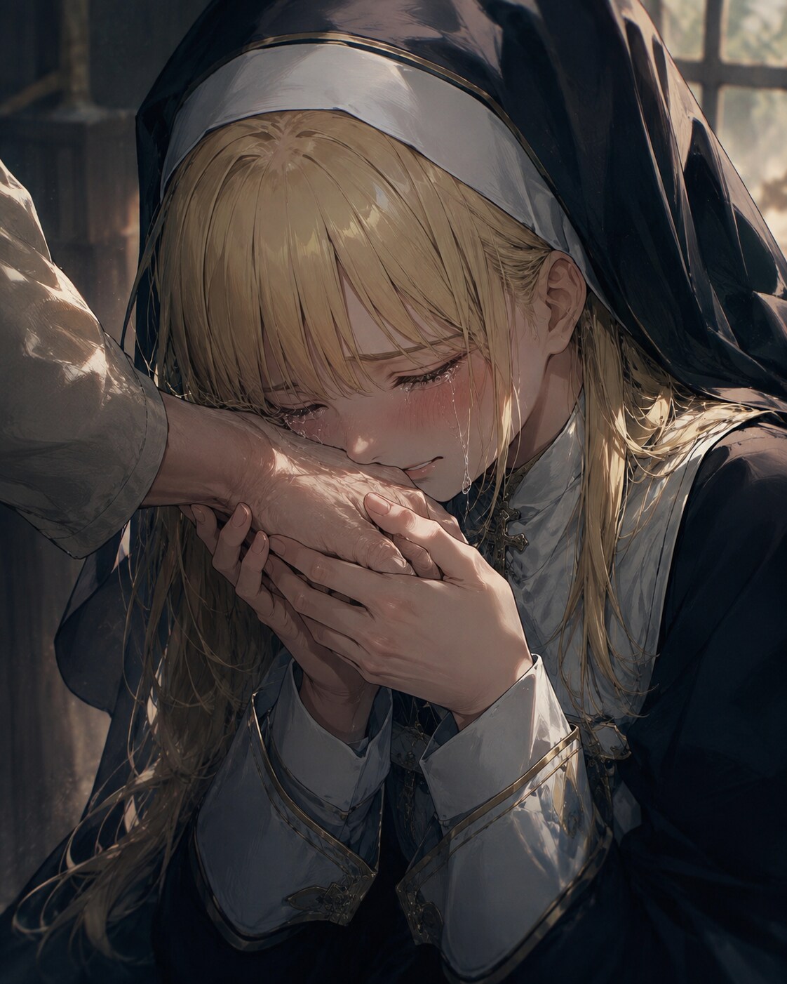 金髪　流れゆく時