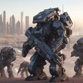 【習作】近未来のロボット兵士 3枚目