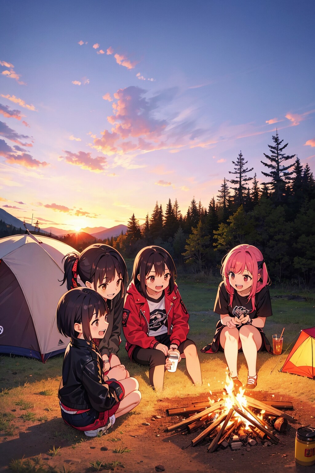 キャンプ女子会