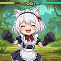 ねこ忍者メイドのさなえVS冒険者ギルドのミア 3枚目