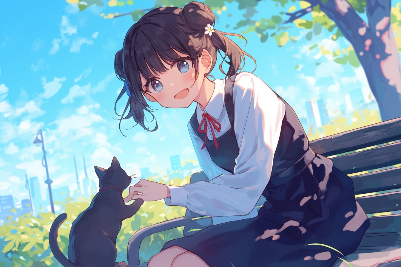猫🐈とおだんごちゃん🍡✨132 | の人気AIイラスト・グラビア