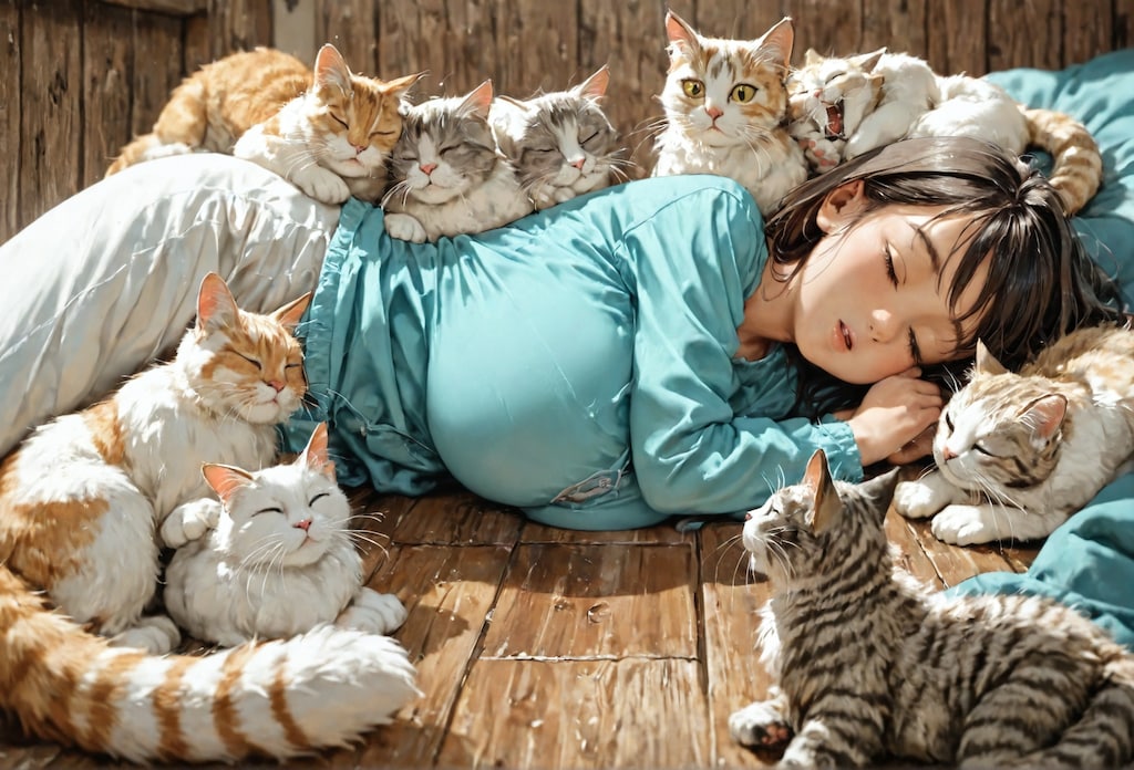 皆でお昼寝大会