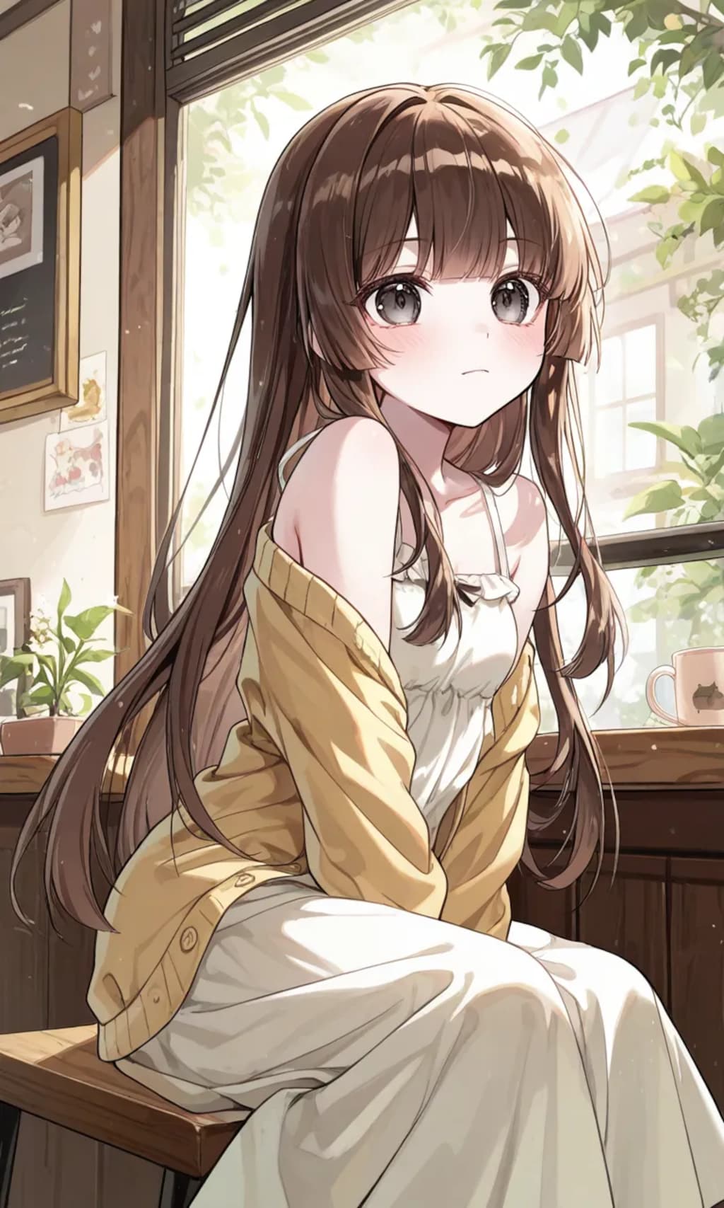 李李禾、カフェにて