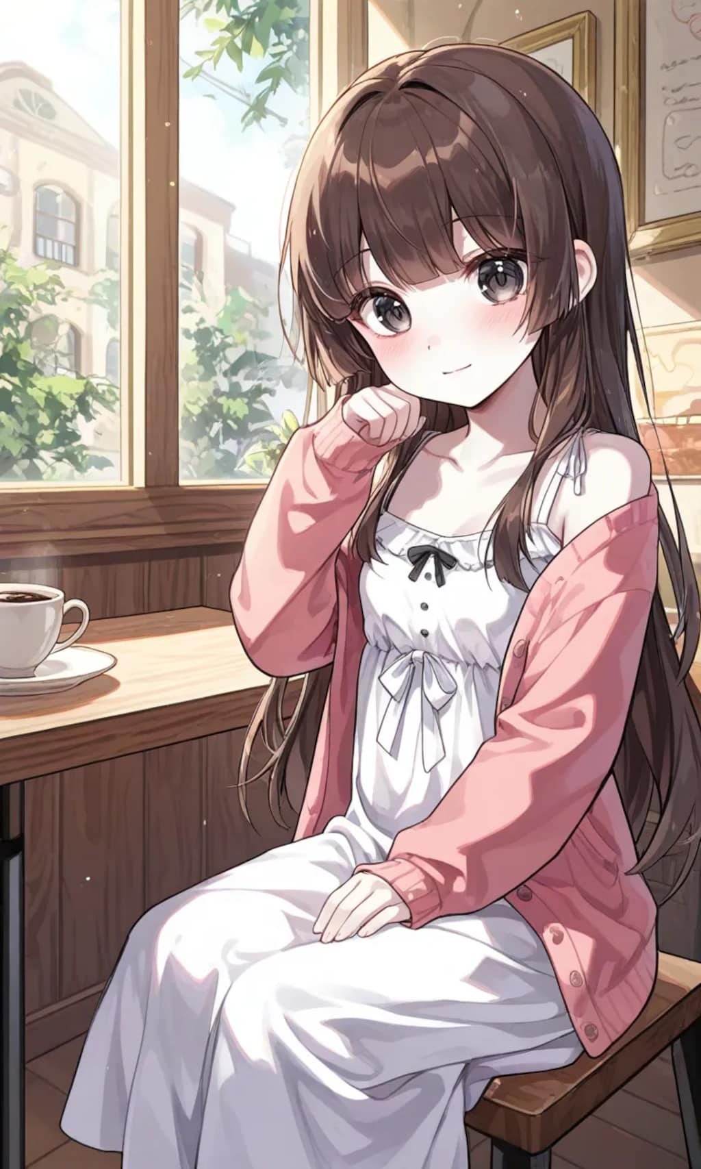 李李禾、カフェにて