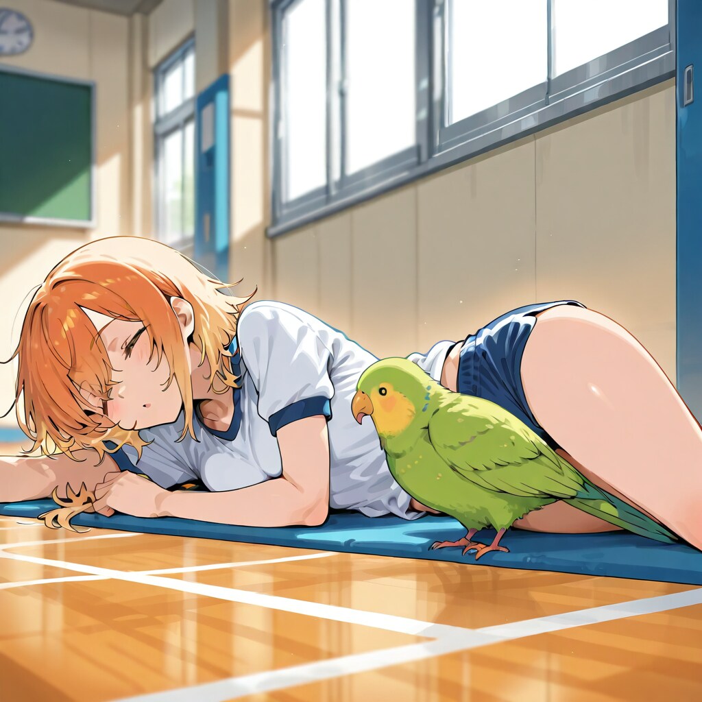 体育の授業で生徒が全員居眠りしたのでついにブチキレたインコ先生