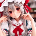 【DALL-E3】東方projectをイメージしたコスプレする1人の可愛い女の子 4枚目