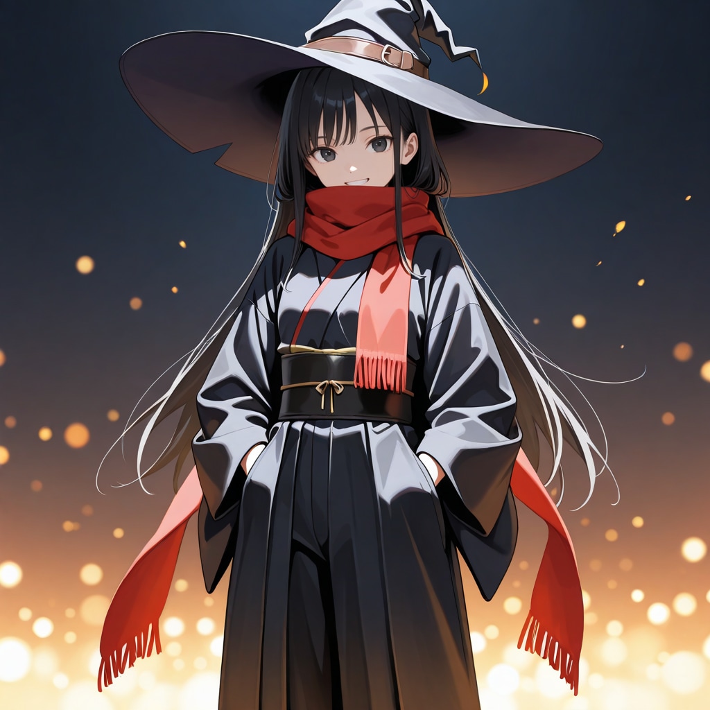 光の粒子と魔女さん