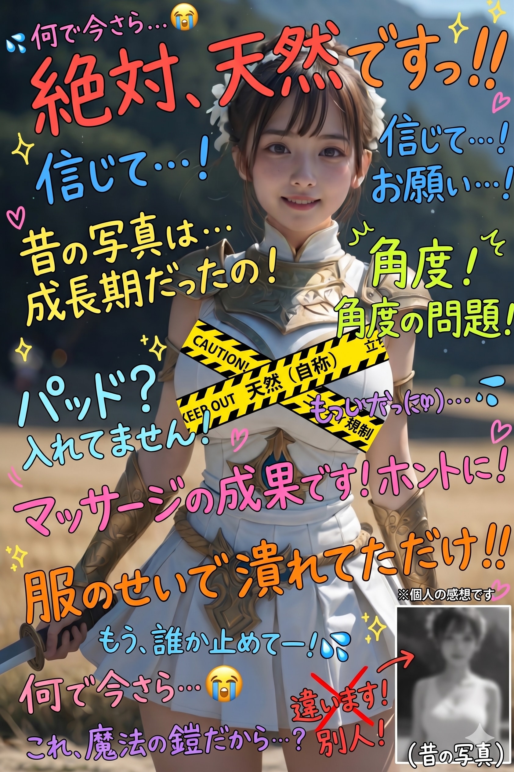 言い訳する冒険者