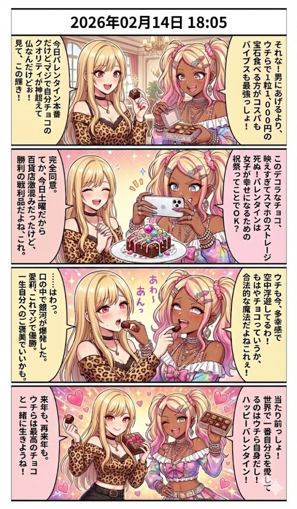 「セルフご褒美チョコ」が過去最高潮！ 毎日漫画18時