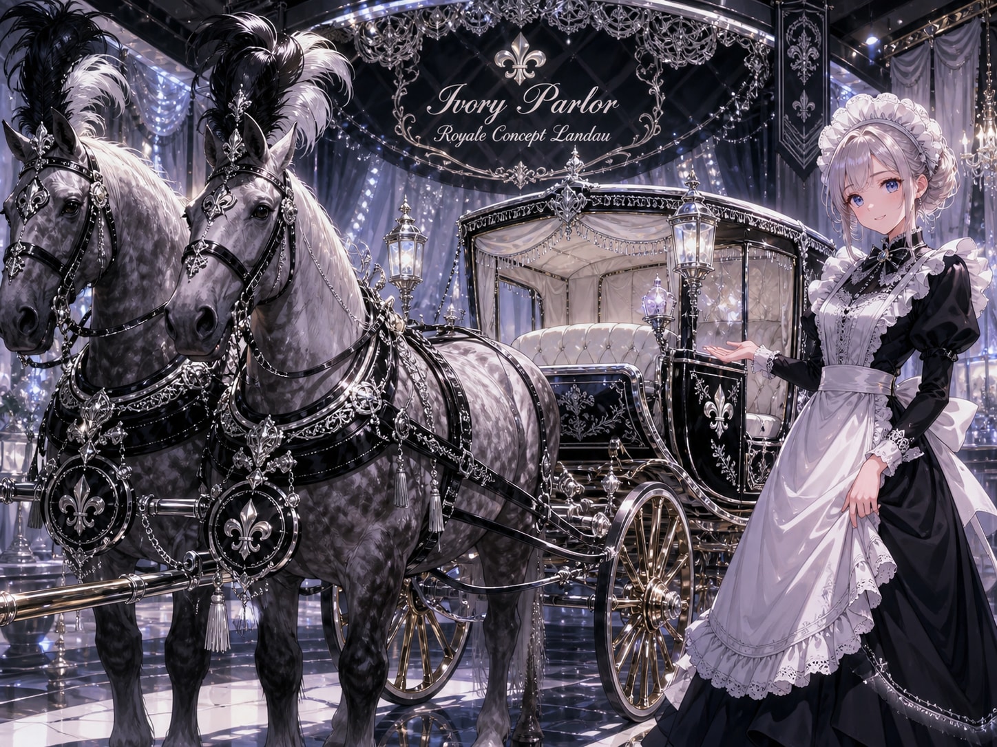 出展："Ivory Parlor Royale" Concept Landau Carriage - Lord Reginald Ashcroft, the Ivory Earl