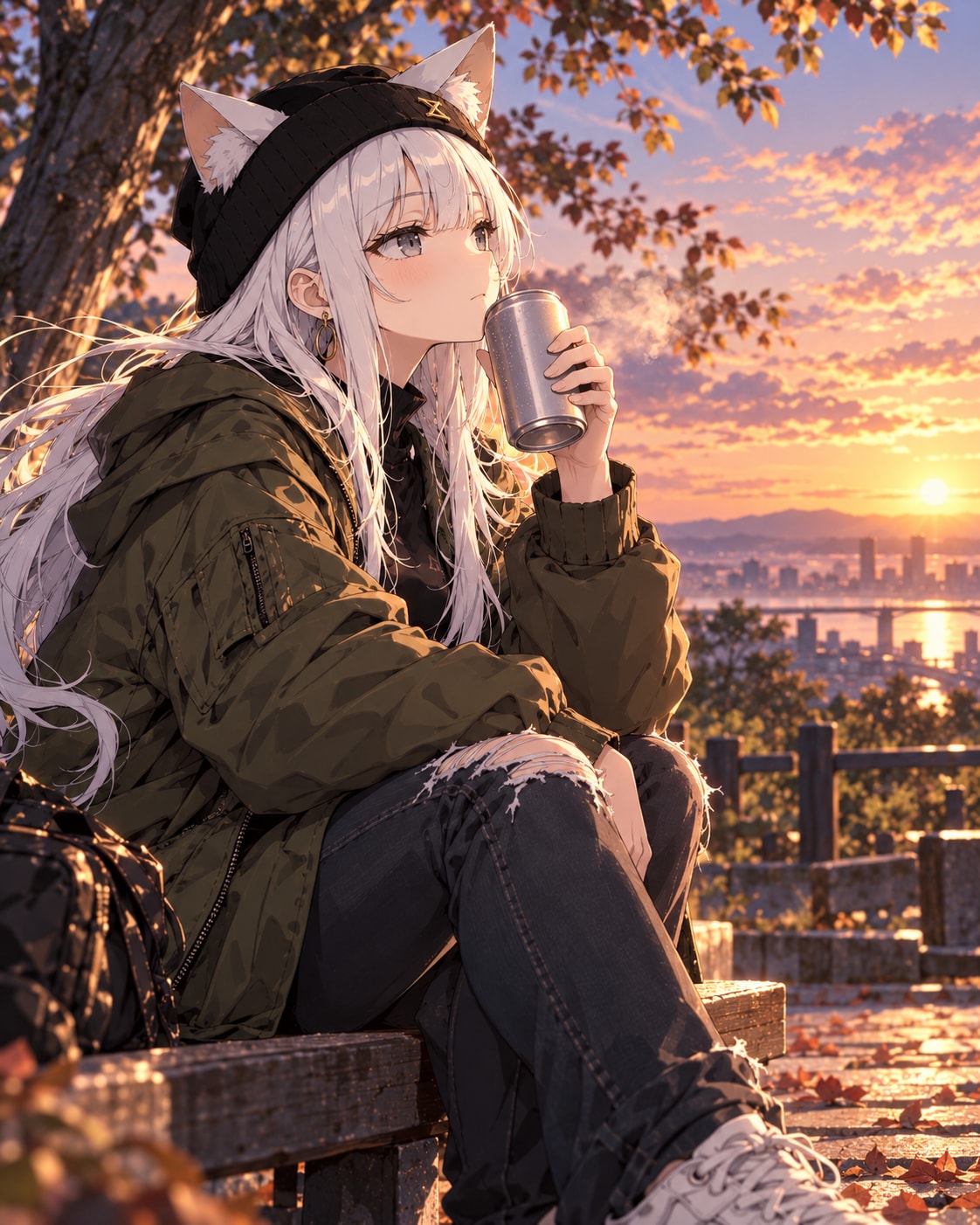 夕暮れビール | の人気AIイラスト・グラビア
