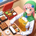 お弁当を作りまくる働き者こまちゃん！ 2枚目