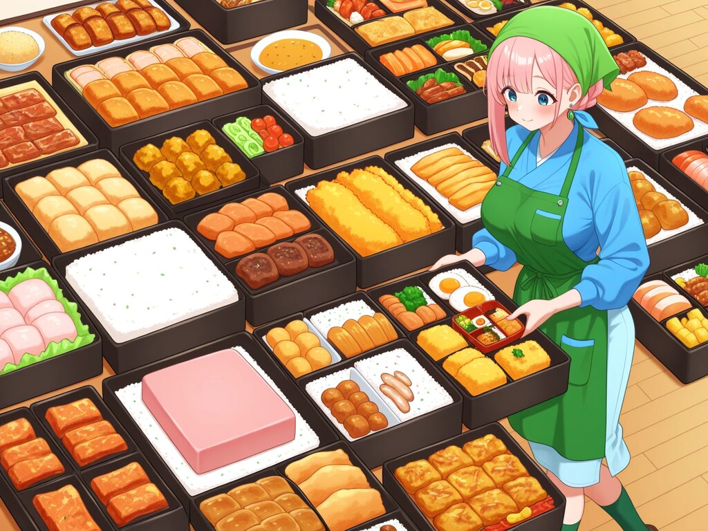 お弁当を作りまくる働き者こまちゃん！