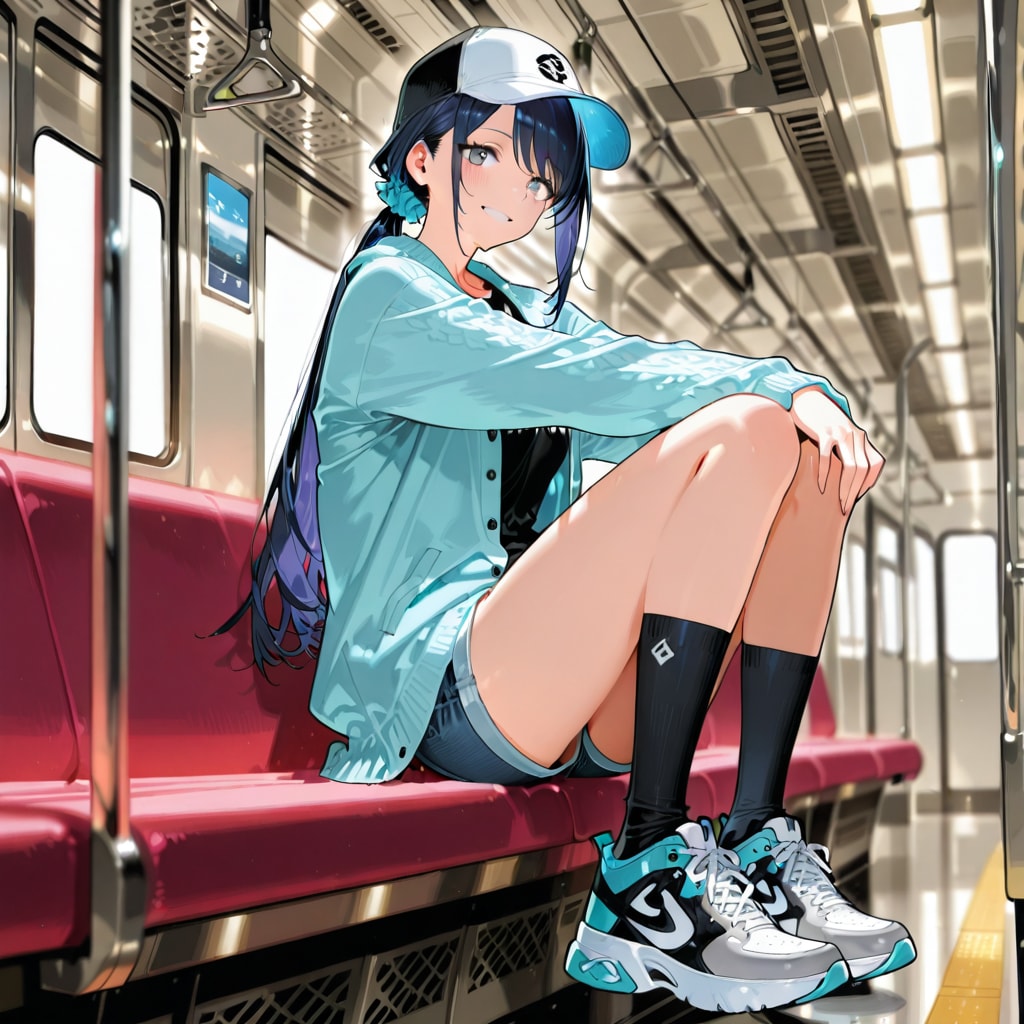 電車に乗る七瀬　251