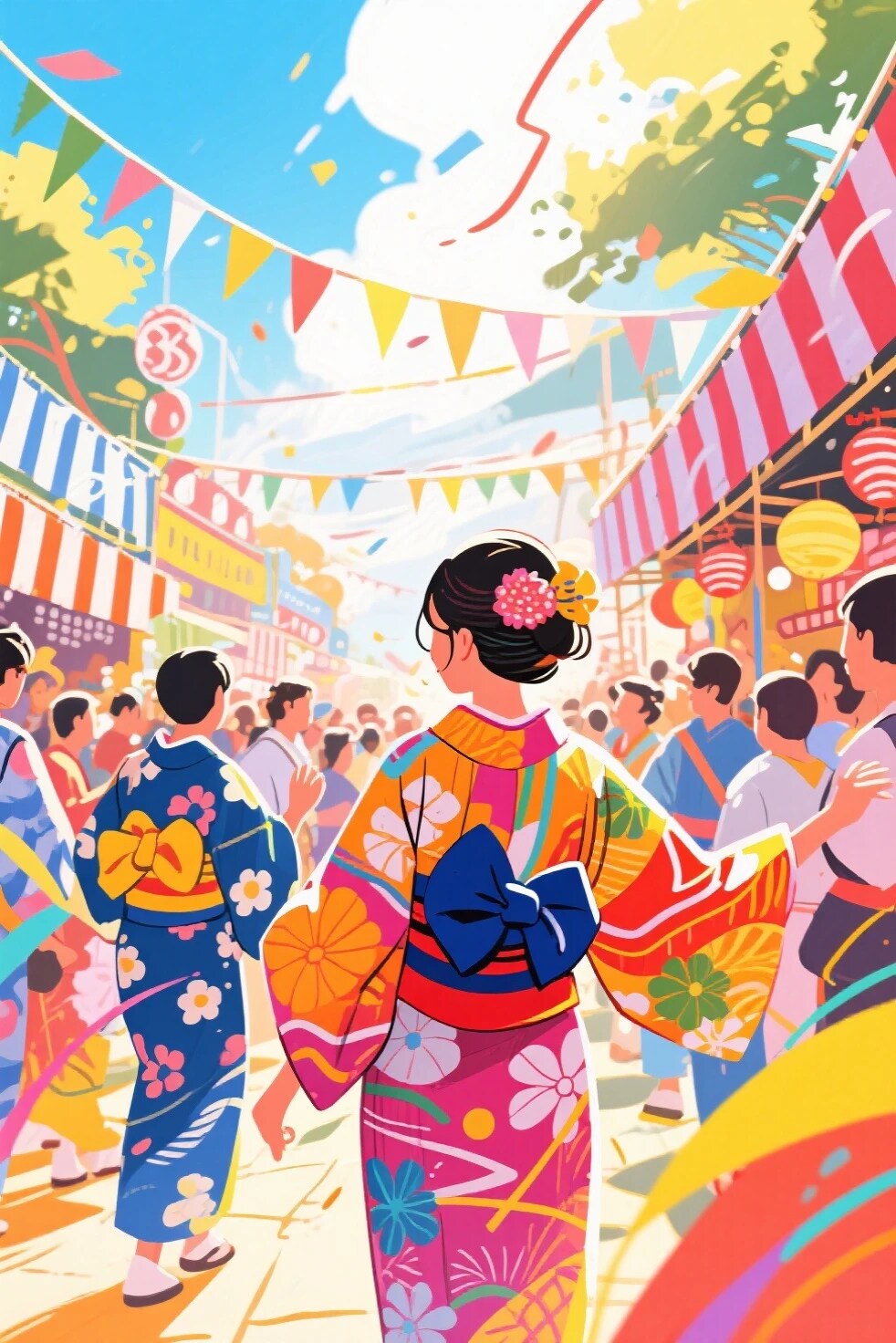 夏祭り | の人気AIイラスト・グラビア