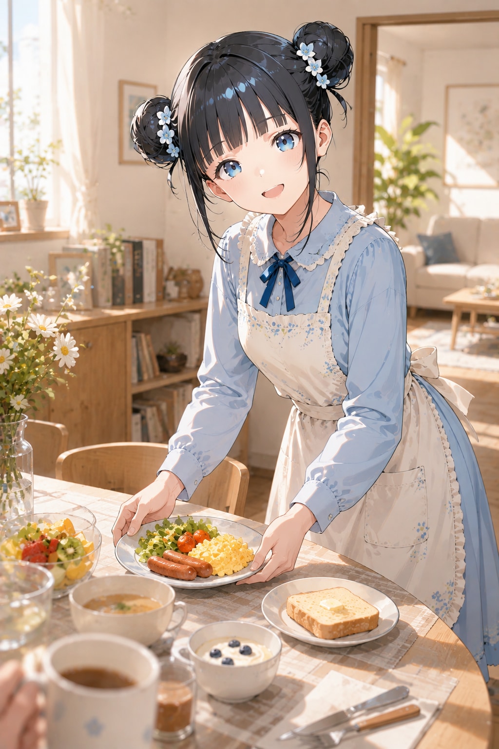 おだんごちゃん🍡✨と朝ごはん🍚✨　8/10