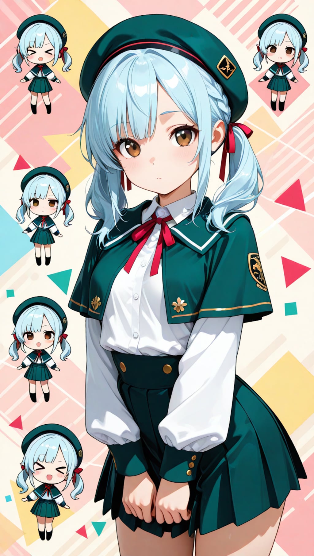 水色ツインテちゃん