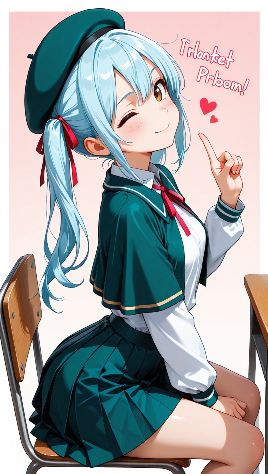 水色ツインテちゃん